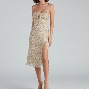 EUC Floral Spaghetti Strap Dress